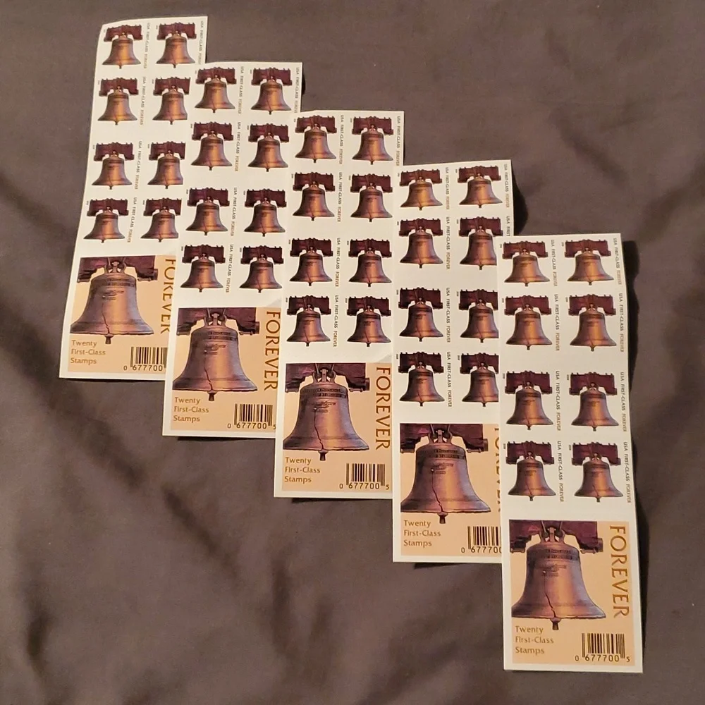 100 First Forever Stamps Liberty Bell 2007 First Class Postage USPS US‎ Mail